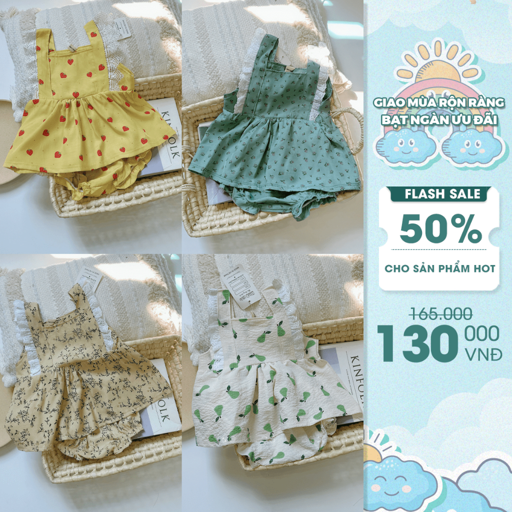 Set Quần Áo Trẻ Em Cherry Hồng Bamikids Đồ Bộ Bé Gái Áo Cánh Tiên 0-3 Tuổi Bộ Thun Cotton Mềm Mịn Co Giãn - BBK4.4