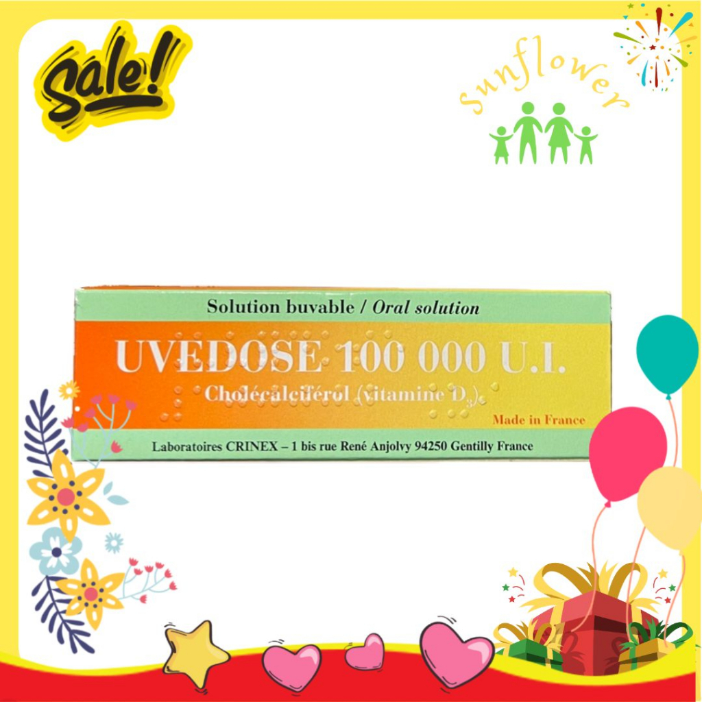 Vitamin D3 Uvedose Liều Cao 100000 UI Của Pháp Cho Bé Từ 18 Tháng