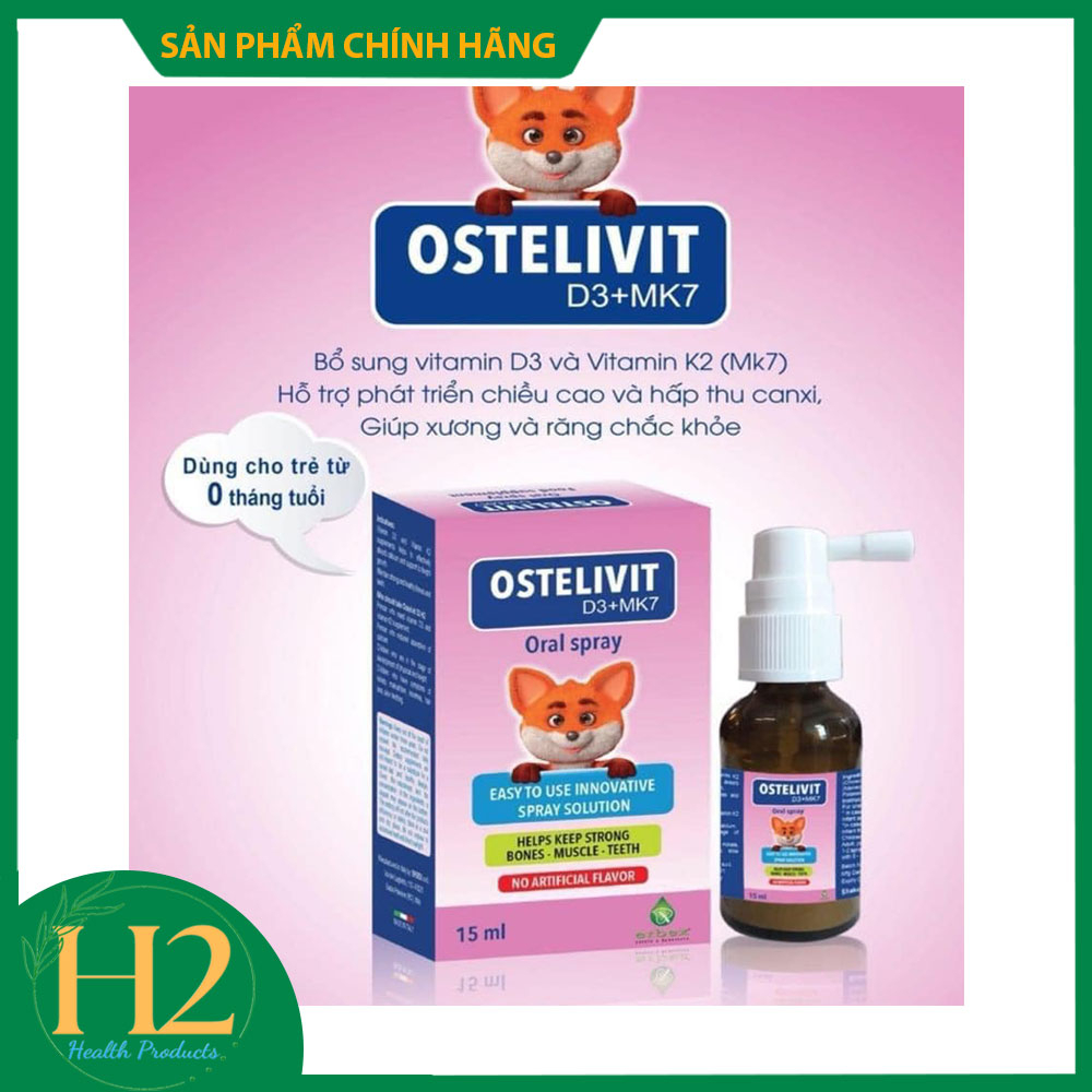 Ostelivit D3+MK7 - Xịt Vitamin D3+K2