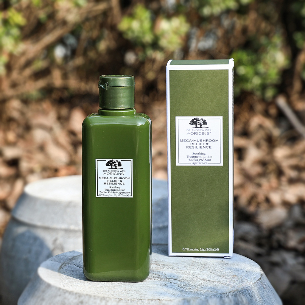 Toner nấm cho da nhạy cảm Origins mega mushroom skin relief soothing treatment lotion