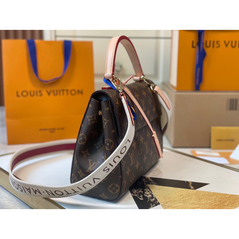 💎 - Túi LV CLUNNY LIKE AU - Da canvas phối da bò nhập khẩu