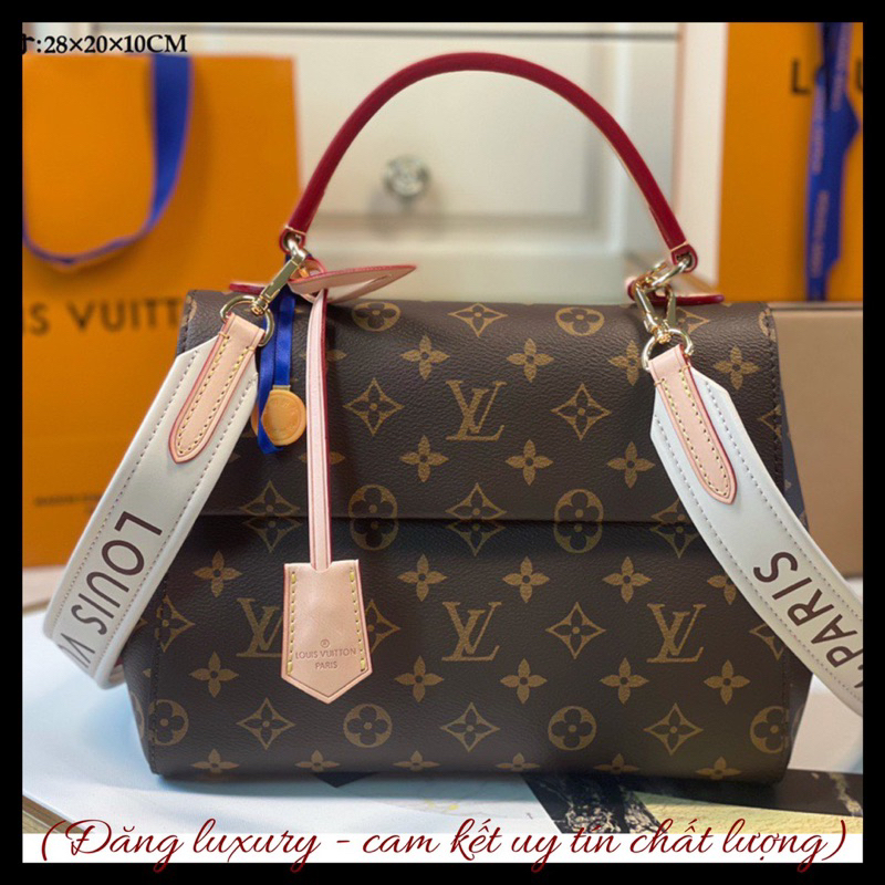 💎 - Túi LV CLUNNY LIKE AU - Da canvas phối da bò nhập khẩu