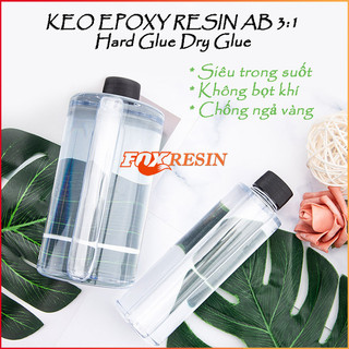Keo Resin Epoxy AB Cứng, Trong Suốt, Ít Bọt Chuyên Dụng Làm Trang Sức (BÁN LẺ)