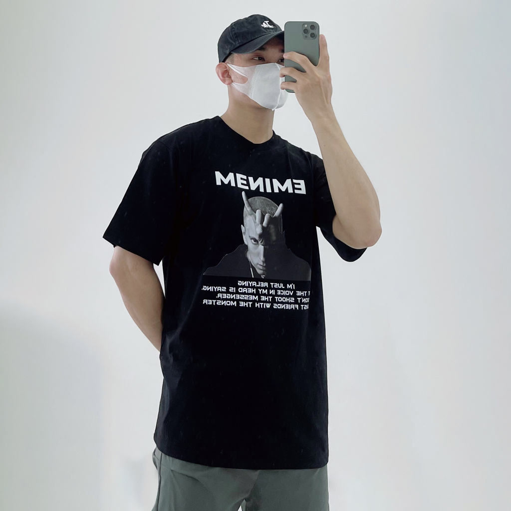 Áo Phông Unisex Form Rộng Áo Thun Nam Nữ Oversize Eminem Rapper EMINEM DSUYP