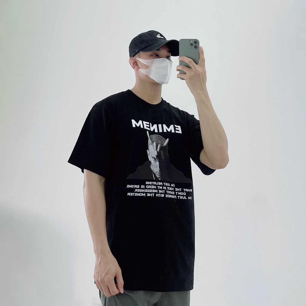 Áo Phông Unisex Form Rộng Áo Thun Nam Nữ Oversize Eminem Rapper EMINEM DSUYP