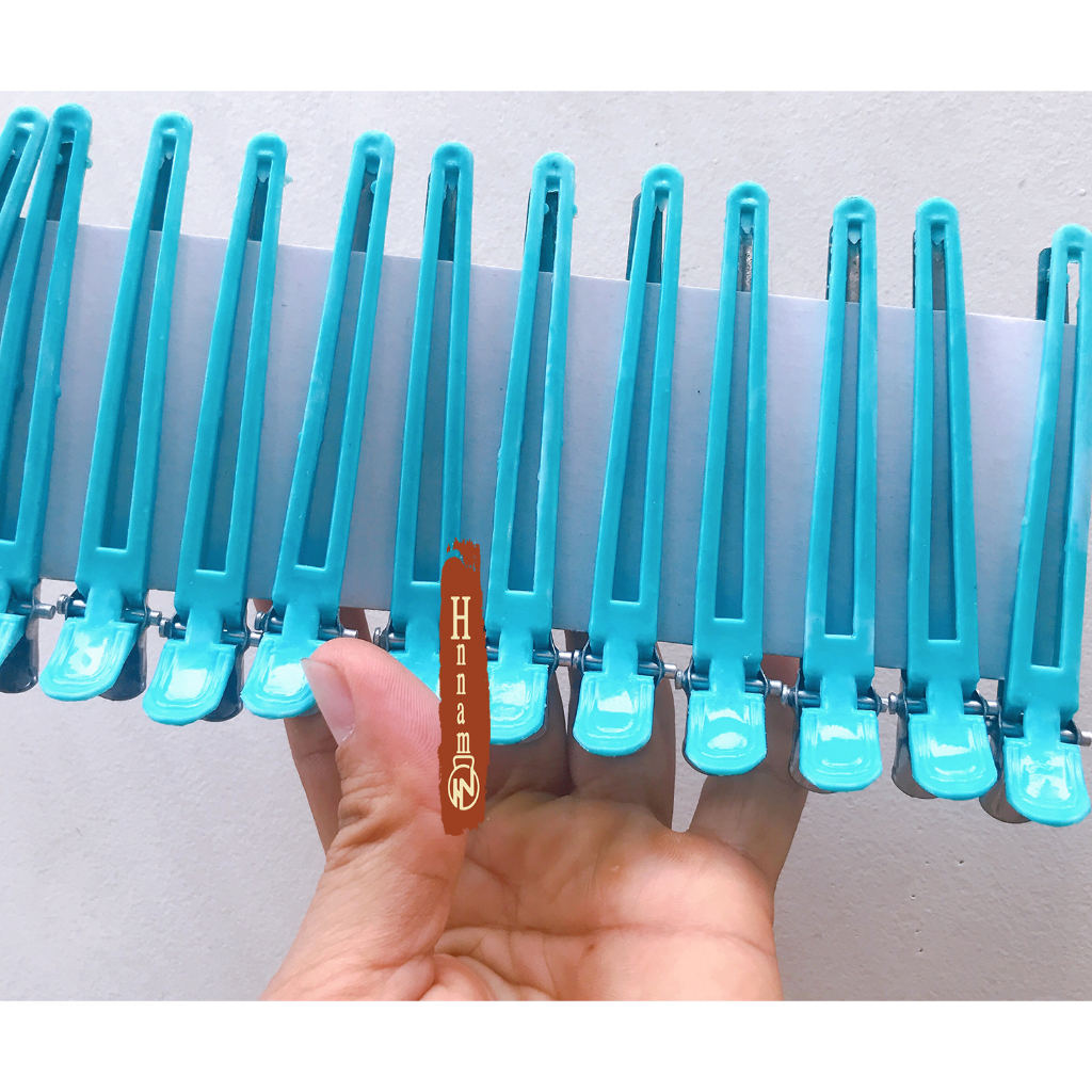Bộ 12 kẹp mỏ Vịt thường - Giải pháp tuyệt vời cho việc định hình tóc khi cắt, uốn, duỗi, kẹp và tạo mẫu tóc