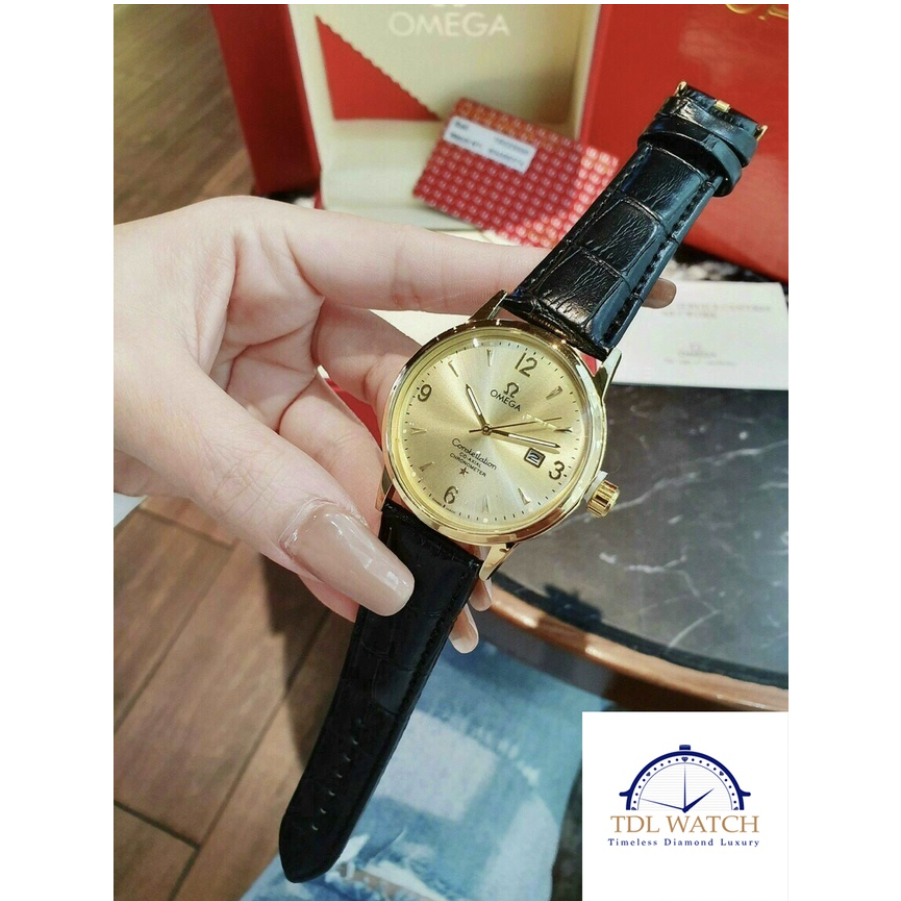 Đồng hồ Mega nam dây da 40mm