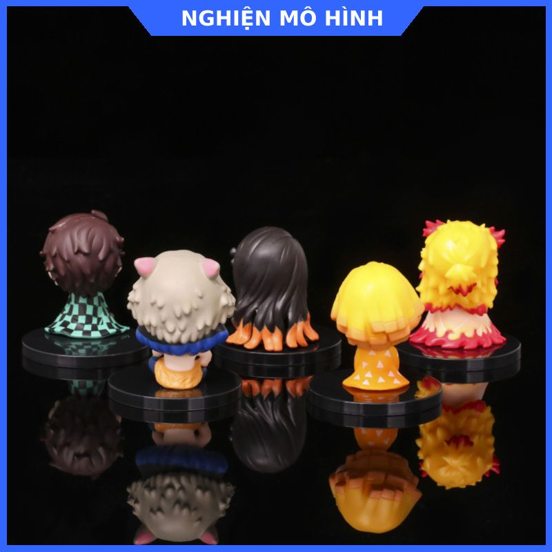 Mô hình 15 nhân vật ngồi Thanh gươm diệt quỷ Tanjiro Nezuko Zenitsu Inosuke Shinobu Giyuu Demon slayer Kimetsu No Yaiba
