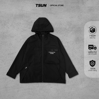 Áo khoác dù tsun utility jacket - - vải dù 2 lớp - chi tiết in