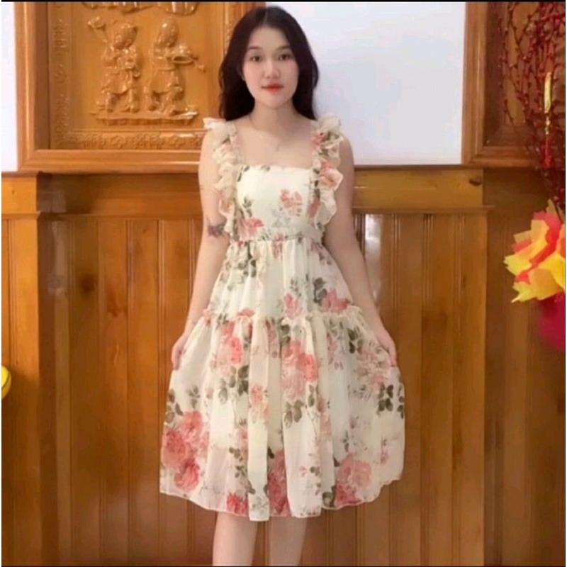 Váy hoa tay cánh tiên