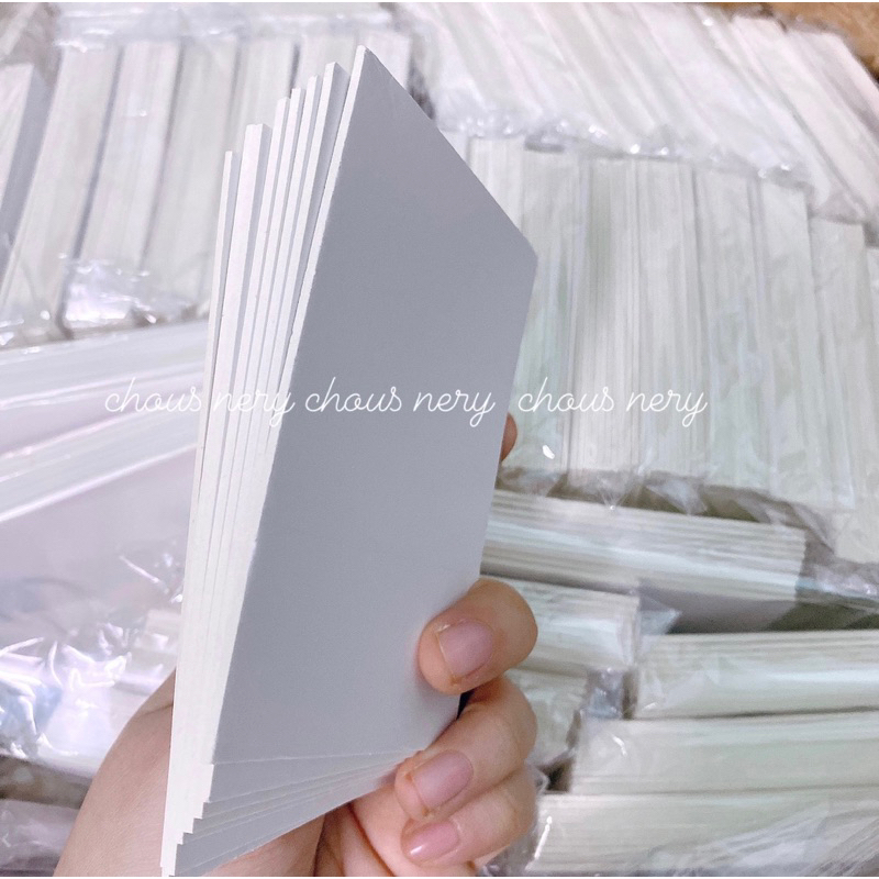 Bìa Fomex màu trắng dày 1.5mm dùng gói hàng photocard