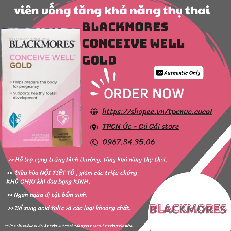 Blackmore Conceive well gold
