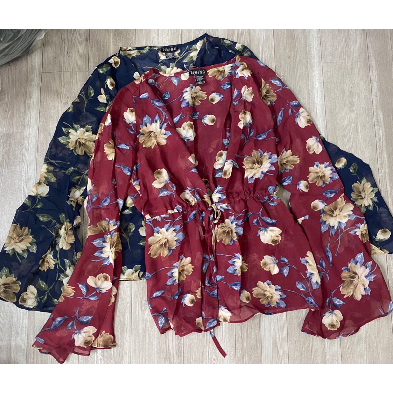 Áo Voan Lưới Form Peplum Eo Thun Timing Mini-Bigsize sale outlet