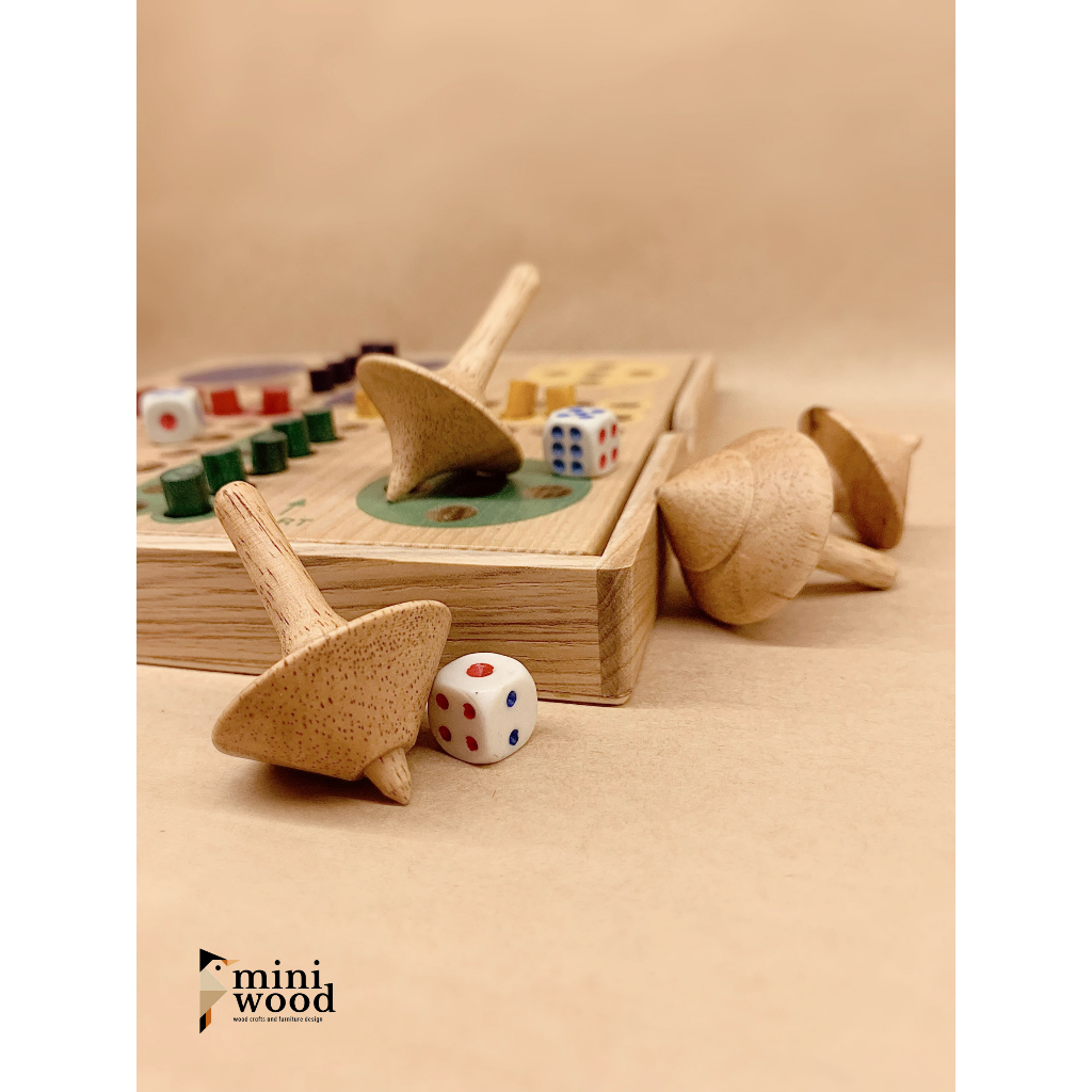 Đồ chơi con quay MINIWOOD bằng gỗ thông tự nhên thiết kế tinh xảo, mẫu mã đa dạng cho bé, đồ chơi con cù trở về tuổi thơ