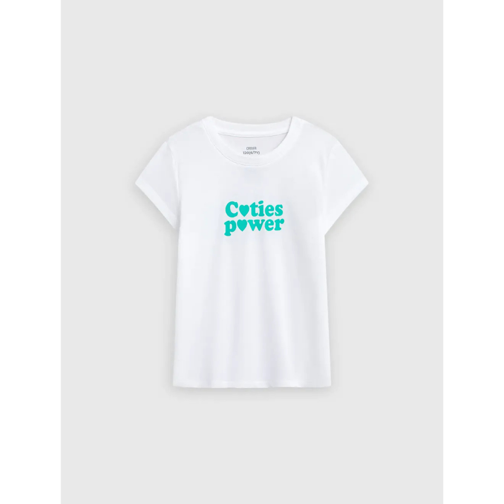 CANIFA Pack 2 áo phông bé gái hồng trắng