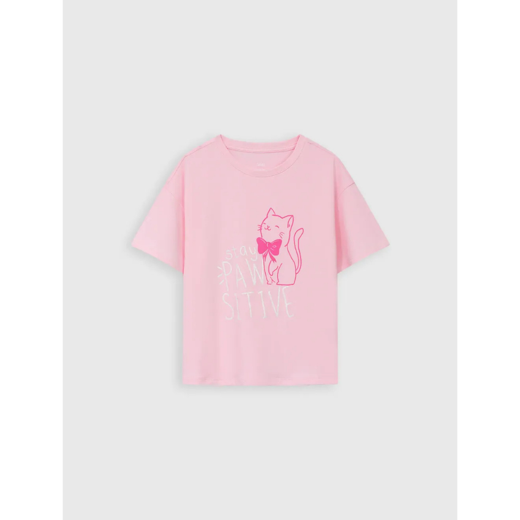 CANIFA Bộ mặc nhà bé gái màu hồng