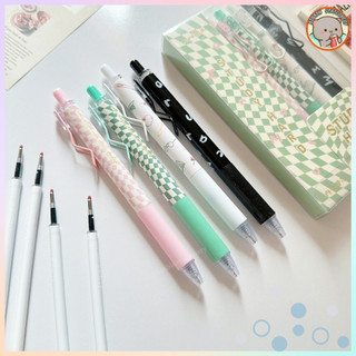  Bút gel MURA Study Hard mắc cài lượn sóng sang trọng, mực đen, ngòi kim carbon 0.5mm BMR-8116