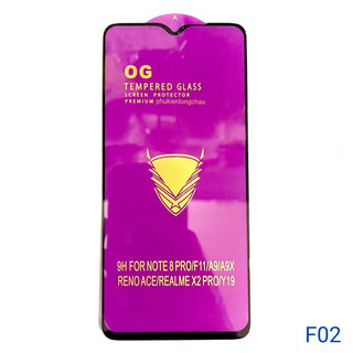 (F02) Miếng Dán Cường Lực Xiaomi Redmi Note 8 Pro Full Màn Hình