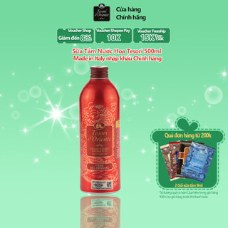 Sữa tắm nước hoa Ý Tesori d'Oriente chính hãng 500ml hương thơm lưu trữ cả ngày kèm vòi ST500