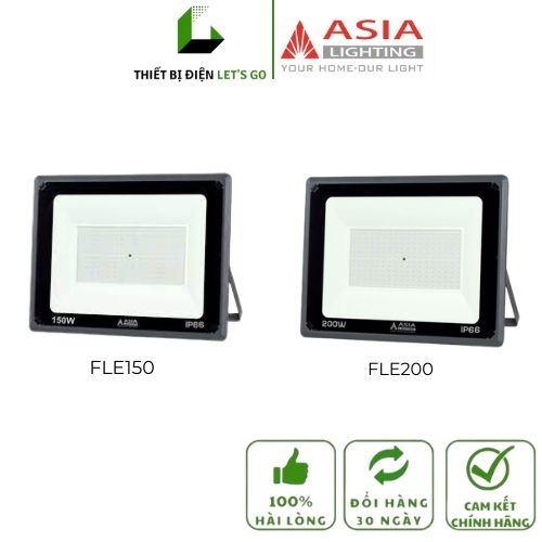 Đèn LED Pha Model FLE Chip SMD IP66 150W-200W ASIA [CHÍNH HÃNG]
