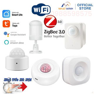 Cảm Biến Phát Hiện Chuyển Động Wifi Pir Motion Sensor Hồng Ngoại, App Tuya Smart Life Bật Đèn Tự Sáng Ngữ Cảnh