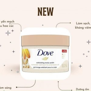 Tẩy Tế Bào Chết Dove Bản Mỹ MACCA, Lựu Đỏ 298gr Exfoliating Body - Chăm Sóc Da, Giúp Da Sáng Mịn