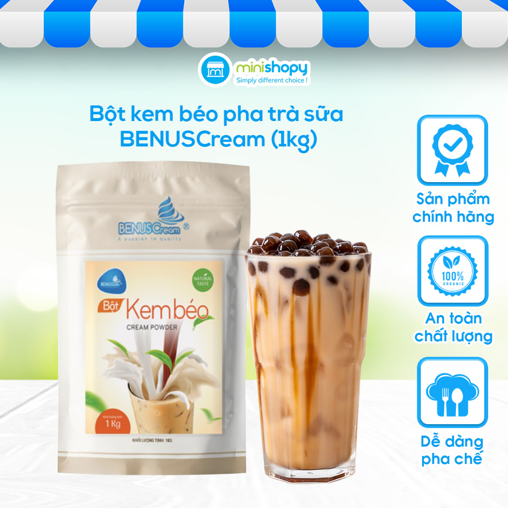 Bột kem béo pha trà sữa 1kg (bột pha trà sữa)
