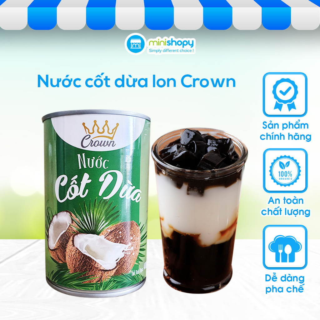 Nước cốt dừa lon Crown