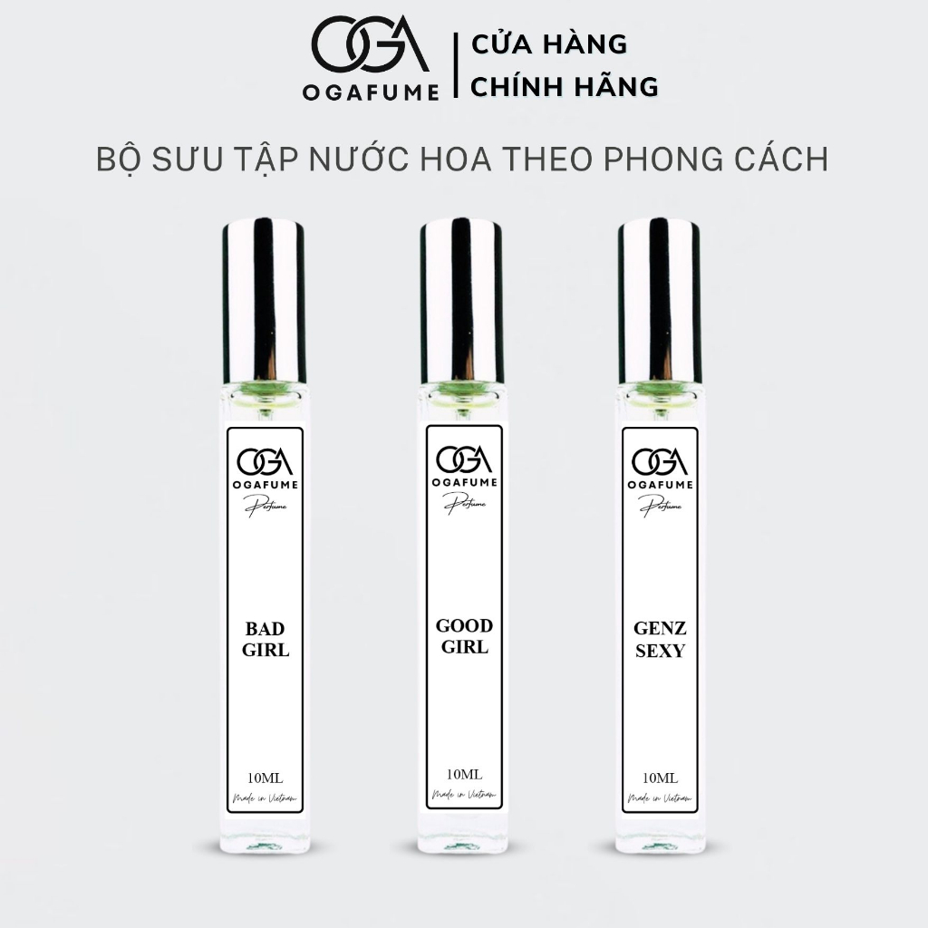Tinh Dầu Nước Hoa Ogafume Cá Tính, Ngọt Ngào, Gợi Cảm, Sang Trọng, Dạng Xịt 10ml