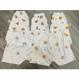 Quần rời AKIMOM - quần chục mùa hè chất vải mát cho bé tách set 5 cho bé trai bé gái (6-16kg)