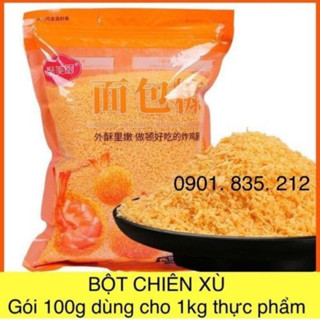 Bột chiên xù màu vàng giòn tan, chiên xù thịt, hải sản, tạo vảy cánh gà... gói 100g Homespices