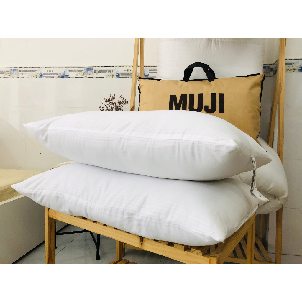 Ruột gối nằm cao cấp MUJIT025 VIE Home - Bedding êm mềm thấm hút tốt, hỗ trợ vai cổ tuyệt đối 50x70cm