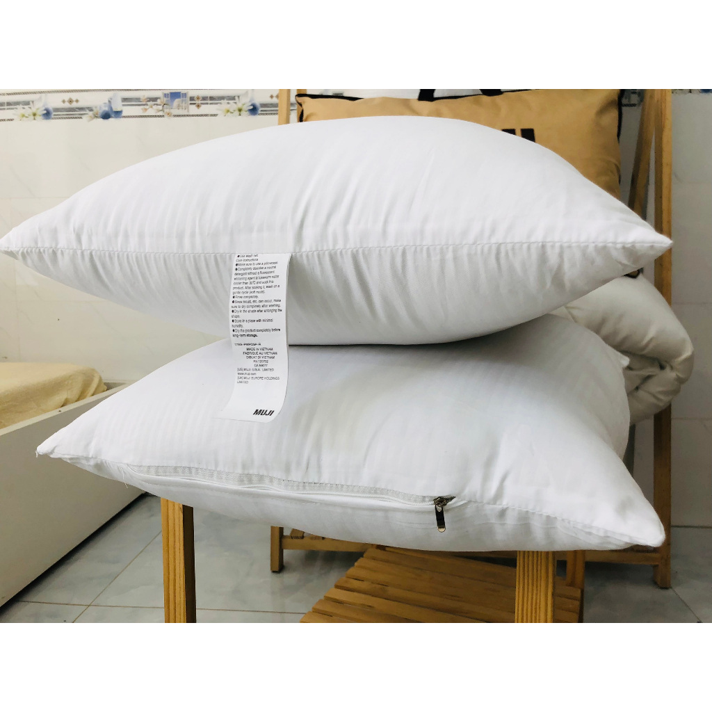 Ruột gối nằm cao cấp MUJIT025 VIE Home - Bedding êm mềm thấm hút tốt, hỗ trợ vai cổ tuyệt đối 50x70cm