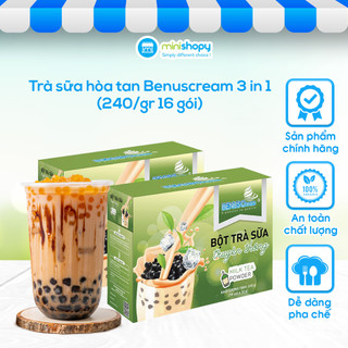 Trà sữa hòa tan Benuscream 3 in 1 (hộp 240 gr 16 gói)