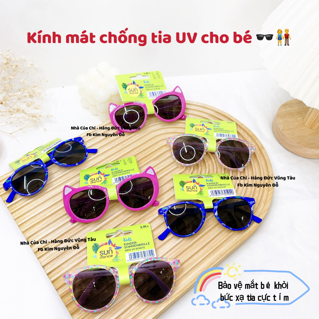Kính chống nắng chống tia UV cho bé trai, bé gái Sundance nội địa Đức.