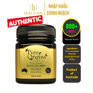    Chính Hãng   Mật ong Manuka 800+ MGO kháng khuẩn chống viêm hỗ trợ tiêu hóa lão hóa - Pure Origins Úc 