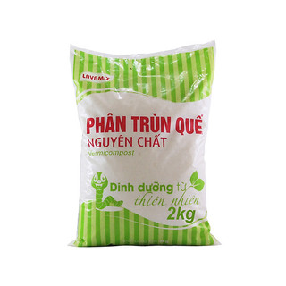 Phân trùn quế hữu cơ nguyên chất lavamix 2kg - phân hữu cơ - phân dạng bột - phân trùn quế