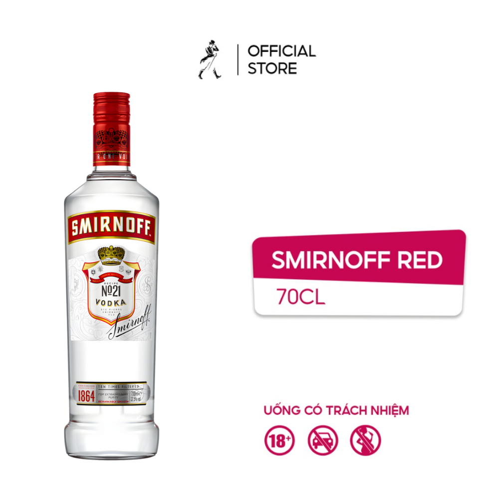 Rượu Vodka Smirnoff Red 37.5% 700ml