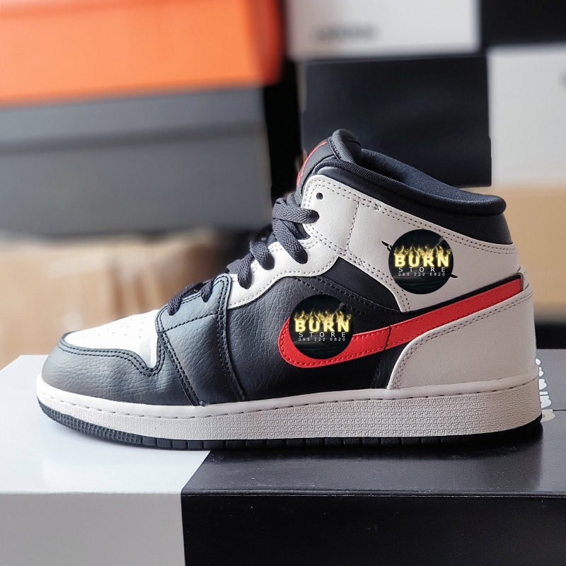 Giày Air Jordan 1 Mid Chile Red, nhiều size, real 2hand