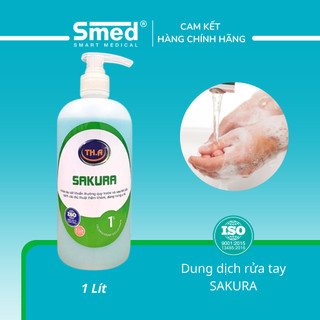 Sữa rửa tay tạo bọt sát khuẩn SAKURA 1% chai 1000ml