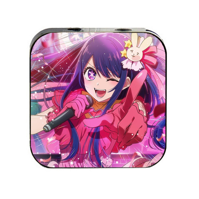 Máy nghe nhạc mp3 Oshi no ko Đứa con của thần tượng in hình anime chibi cầm tay mini kèm dây sạc và tai nghe