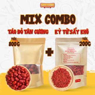 Combo táo đỏ tân cương & kỷ tử sấy khô hữu cơ