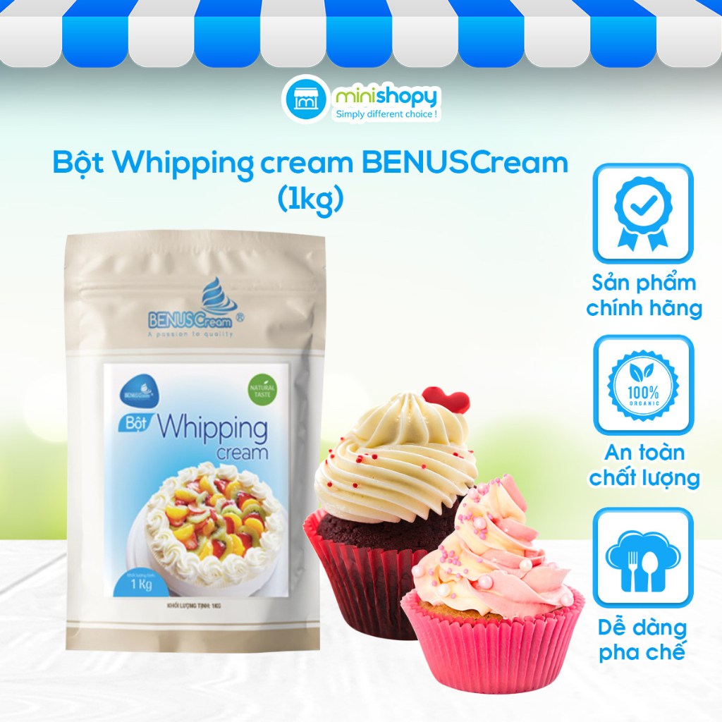 Bột whipping cream Benuscream - 1kg