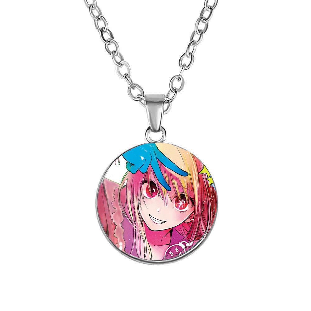 Vòng cổ Oshi no ko Đứa con của thần tượng in hình anime chibi xinh xắn phụ kiện trang sức