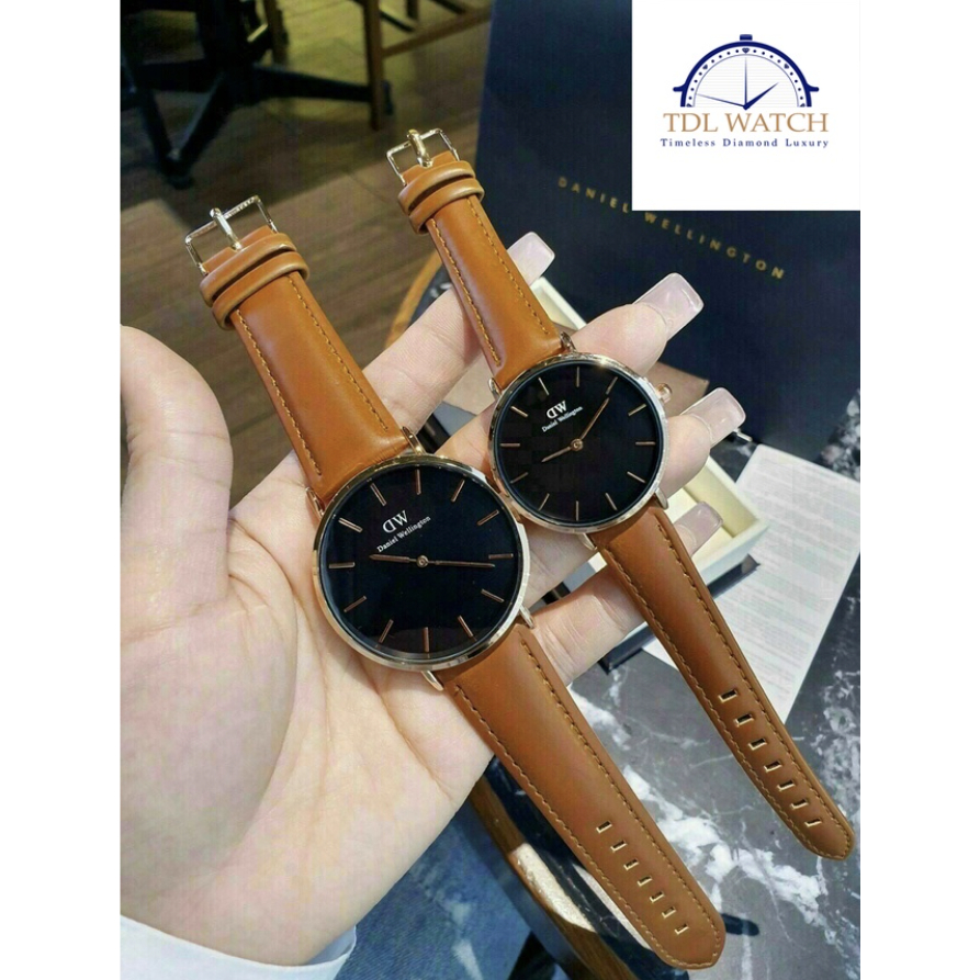 Đồng hồ D.W nam nữ dây da 40mm 32mm bảo hành 3 tháng