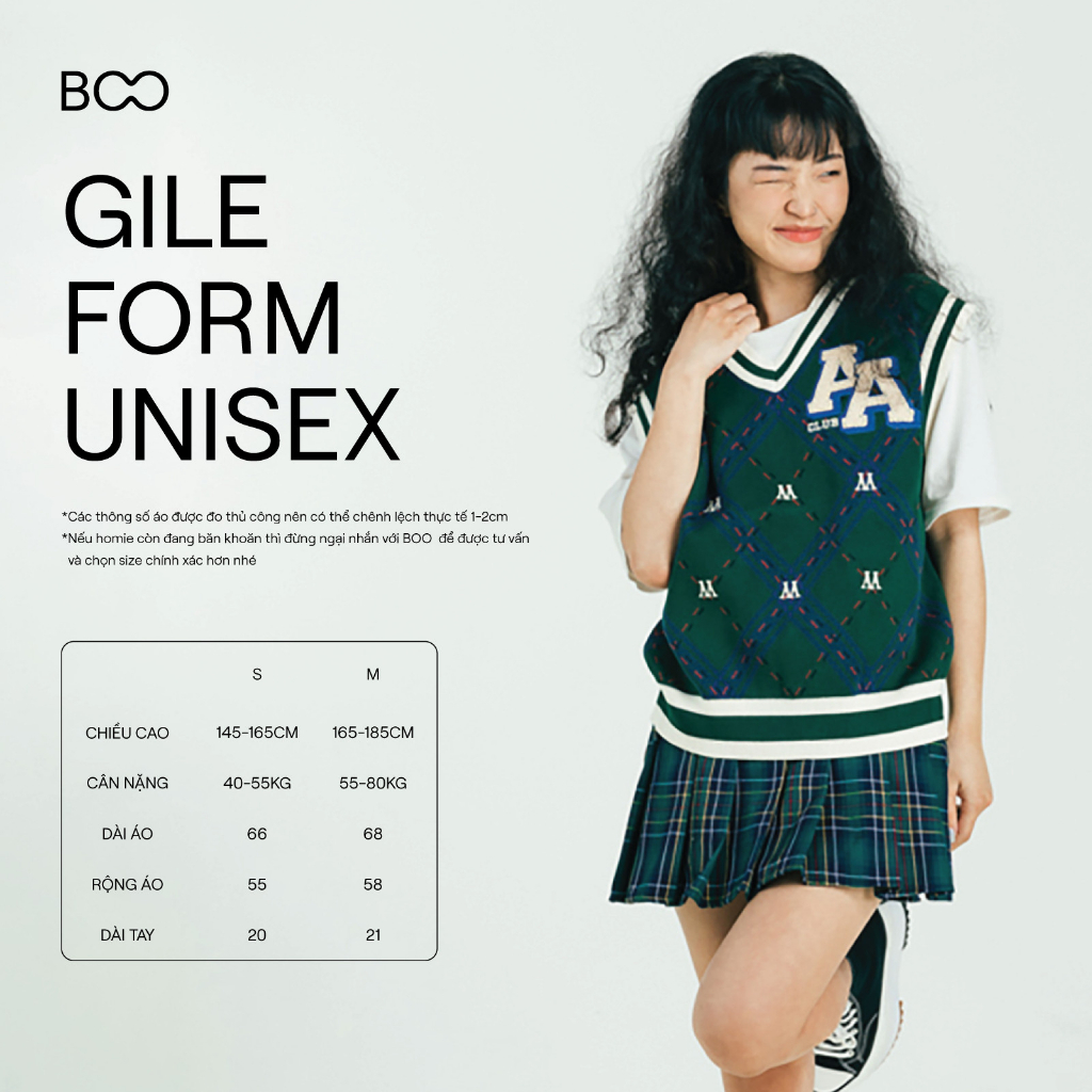 Áo Gile BOO Vải Len Cao Cấp Thêu Logo Marvel BZL