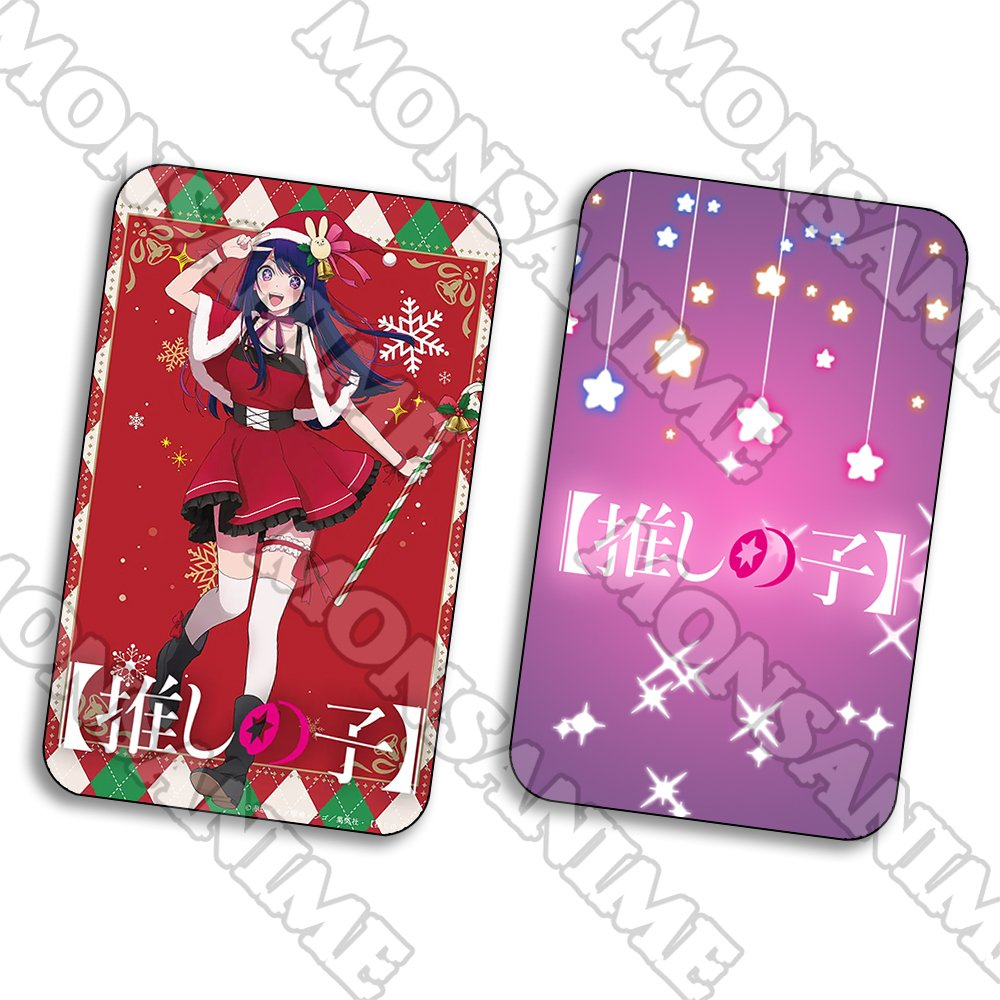 Ảnh card bo góc Oshi no ko Đứa con của thần tượng in hình anime manga thẻ bo viền 5*8cm chibi 1 tấm