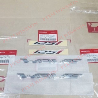 Bộ tem wave 125i trắng zin thái lan - 86643-k73-t60zd/ 86649-k73-t70za