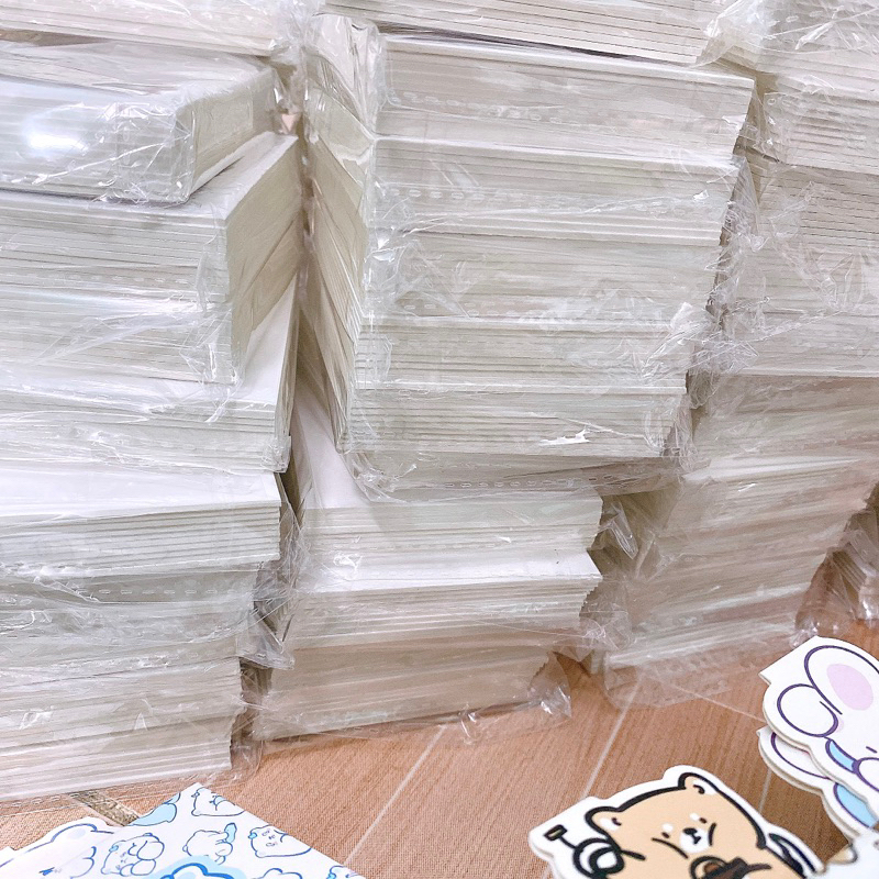 Bìa Fomex màu trắng dày 1.5mm dùng gói hàng photocard