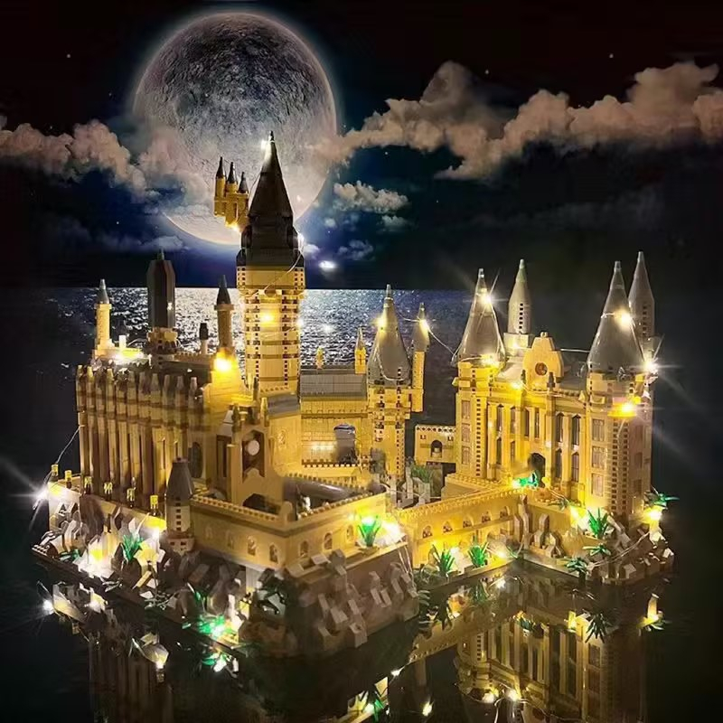 tòa nhà khổng lồ khối xây dựng đồ chơi giáo dục lắp ráp Harry Potter Lego